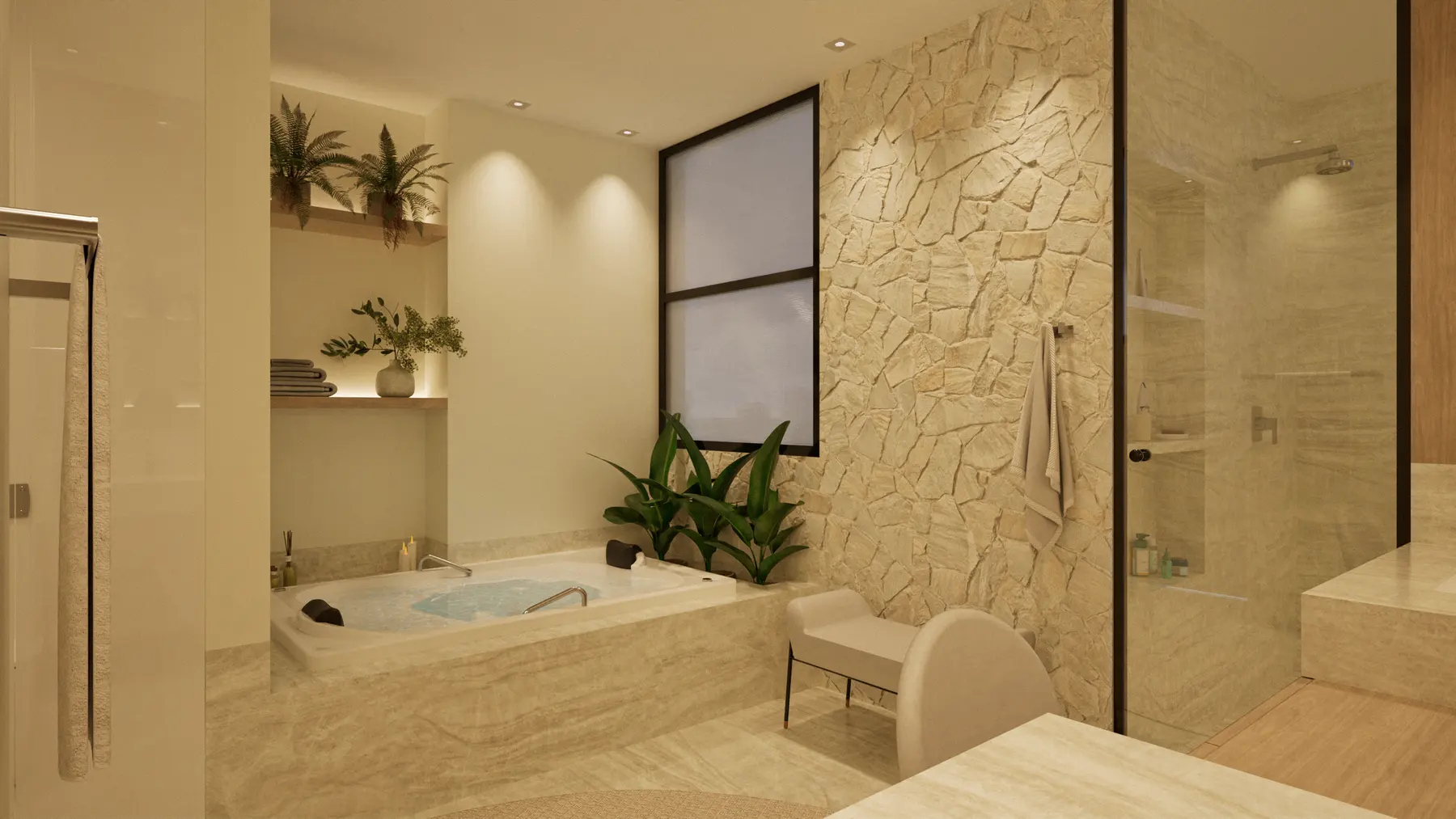 Sala de banho · Apartamento Duo Nix, interiores da Lares Arquitetura e Interiores em Uberlândia, MG