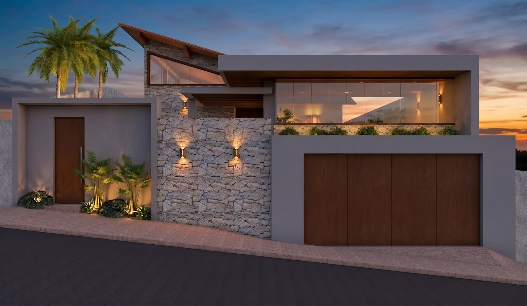 Muro · Casa Jardim Karaiba, residencial da Lares Arquitetura e Interiores em Uberlândia, MG
