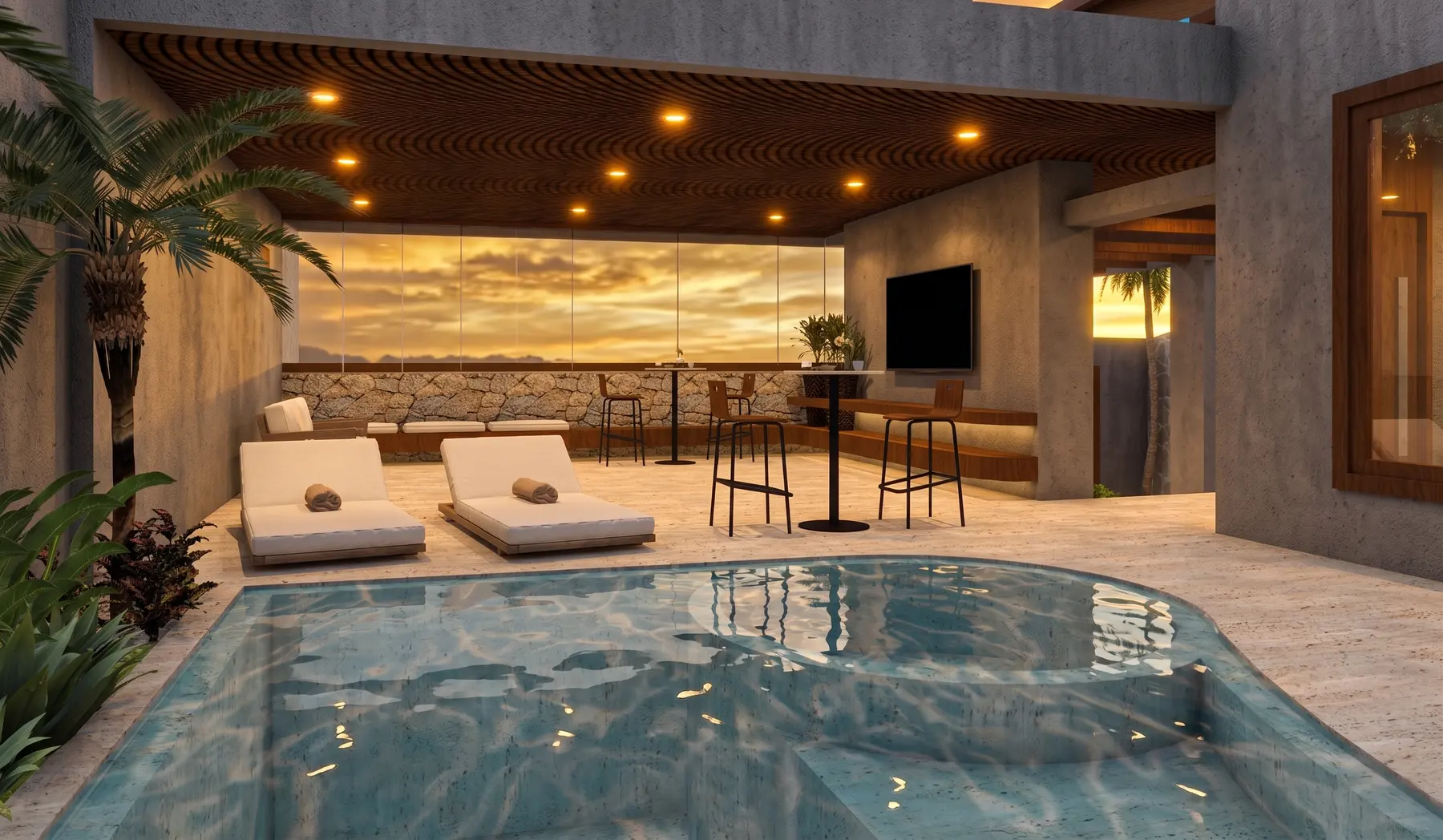 Piscina · Casa Jardim Karaiba, residencial da Lares Arquitetura e Interiores em Uberlândia, MG
