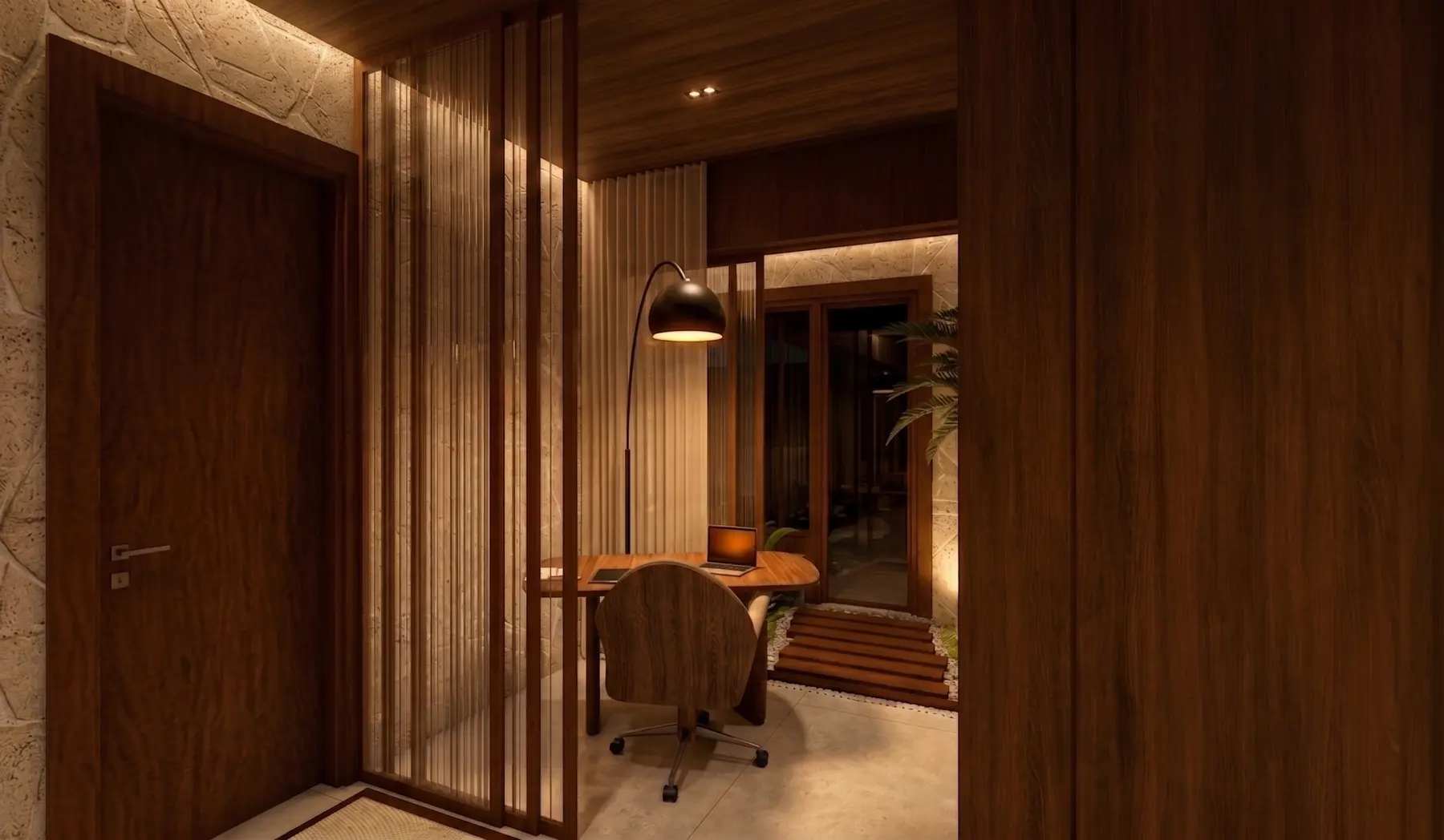 Suíte master · Casa Jardim Karaiba, residencial da Lares Arquitetura e Interiores em Uberlândia, MG