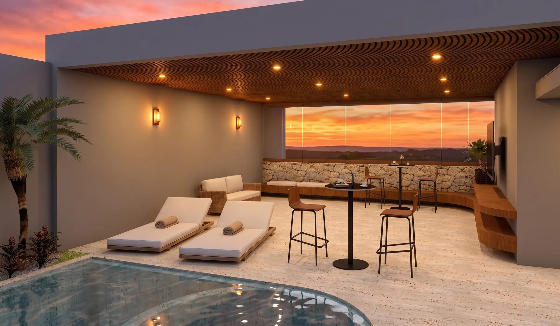Piscina · Casa Jardim Karaiba, residencial da Lares Arquitetura e Interiores em Uberlândia, MG
