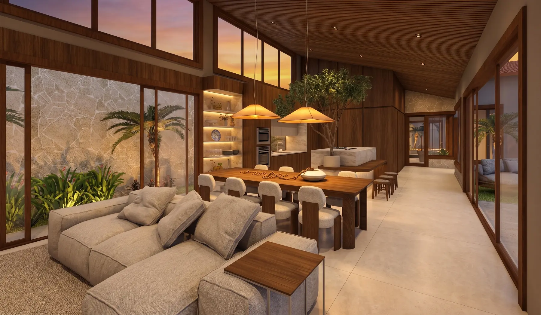 Sala · Casa Jardim Karaiba, residencial da Lares Arquitetura e Interiores em Uberlândia, MG