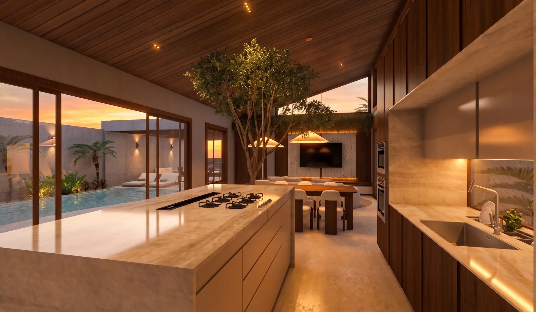 Sala · Casa Jardim Karaiba, residencial da Lares Arquitetura e Interiores em Uberlândia, MG
