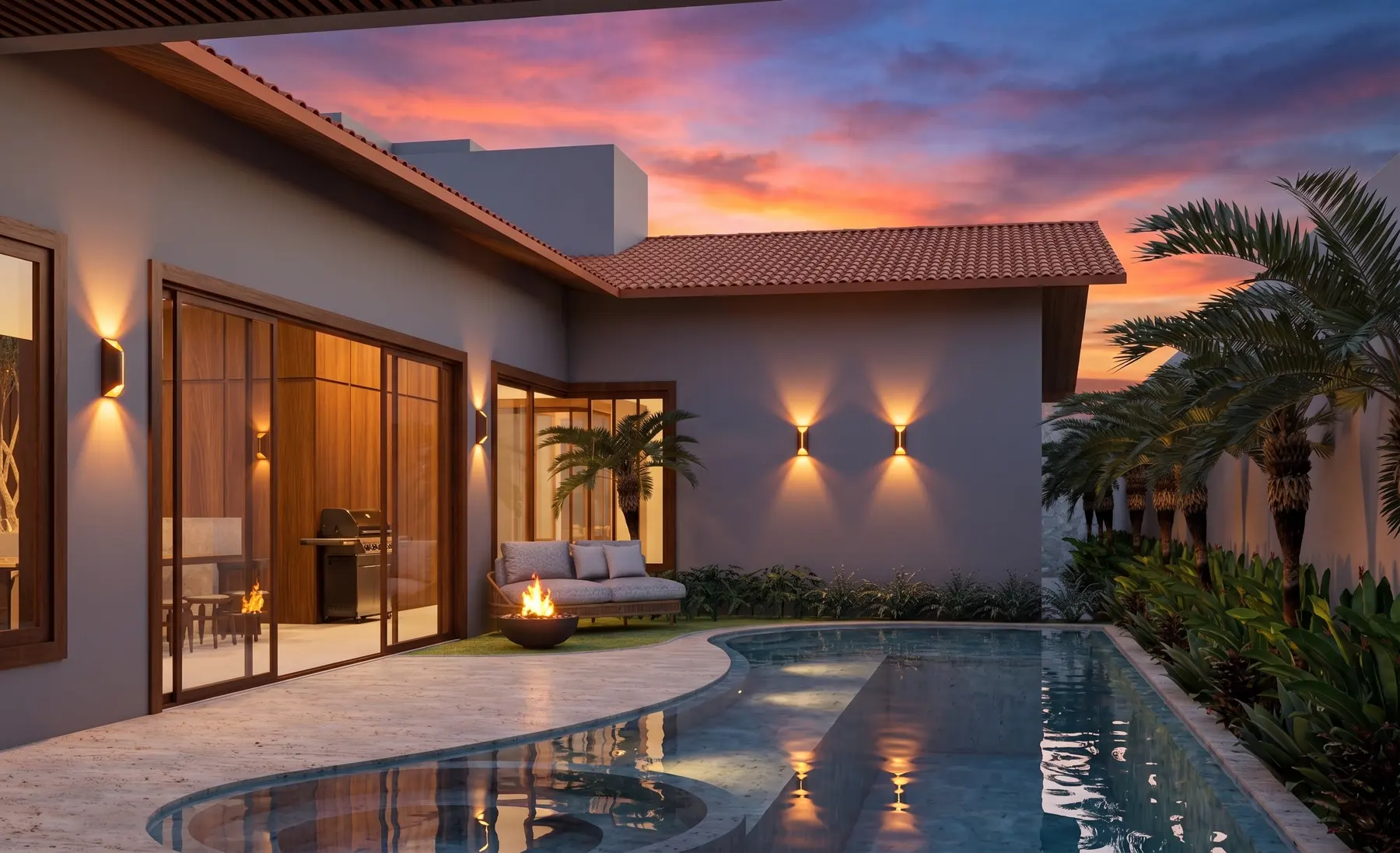 Piscina · Casa Jardim Karaiba, residencial da Lares Arquitetura e Interiores em Uberlândia, MG