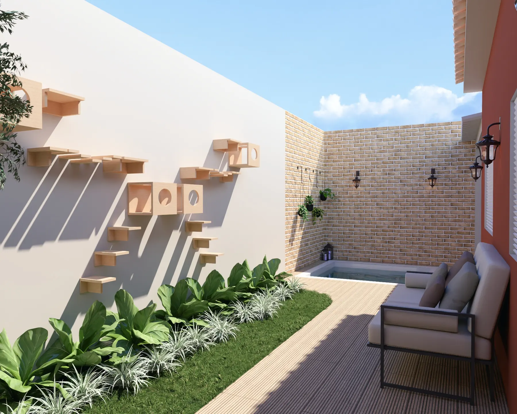Área externa · Casa Umuarama, interiores da Lares Arquitetura e Interiores em Uberlândia, MG