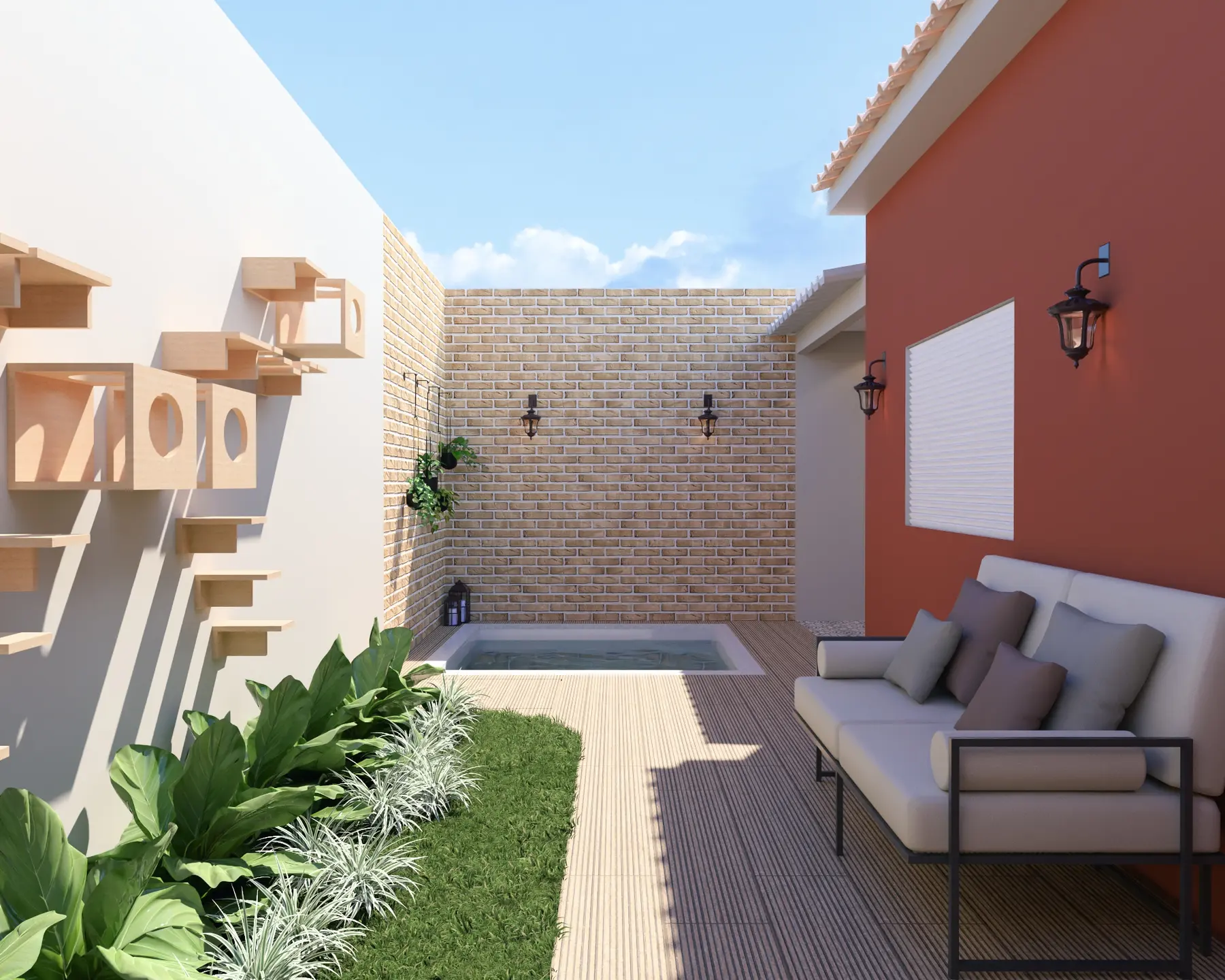 Área externa · Casa Umuarama, interiores da Lares Arquitetura e Interiores em Uberlândia, MG