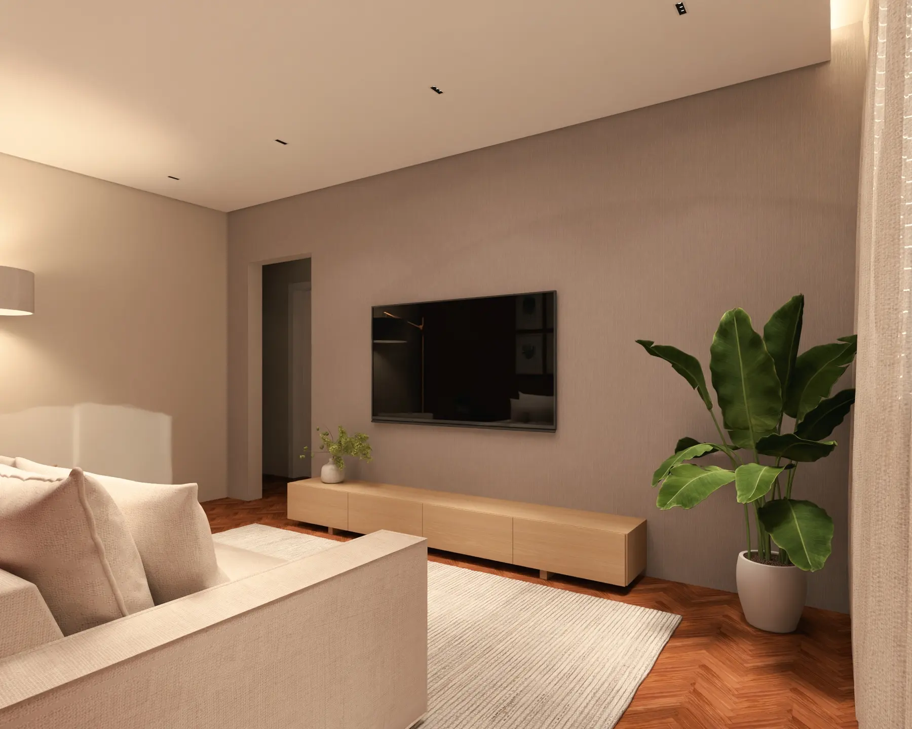 Sala tv · Casa Umuarama, interiores da Lares Arquitetura e Interiores em Uberlândia, MG