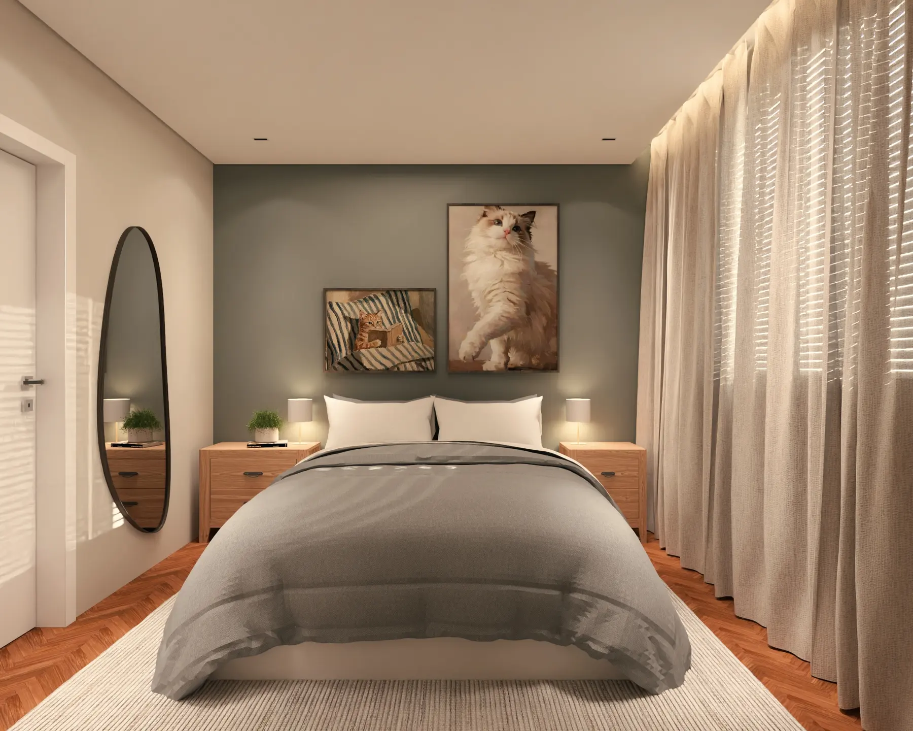 Suíte master · Casa Umuarama, interiores da Lares Arquitetura e Interiores em Uberlândia, MG