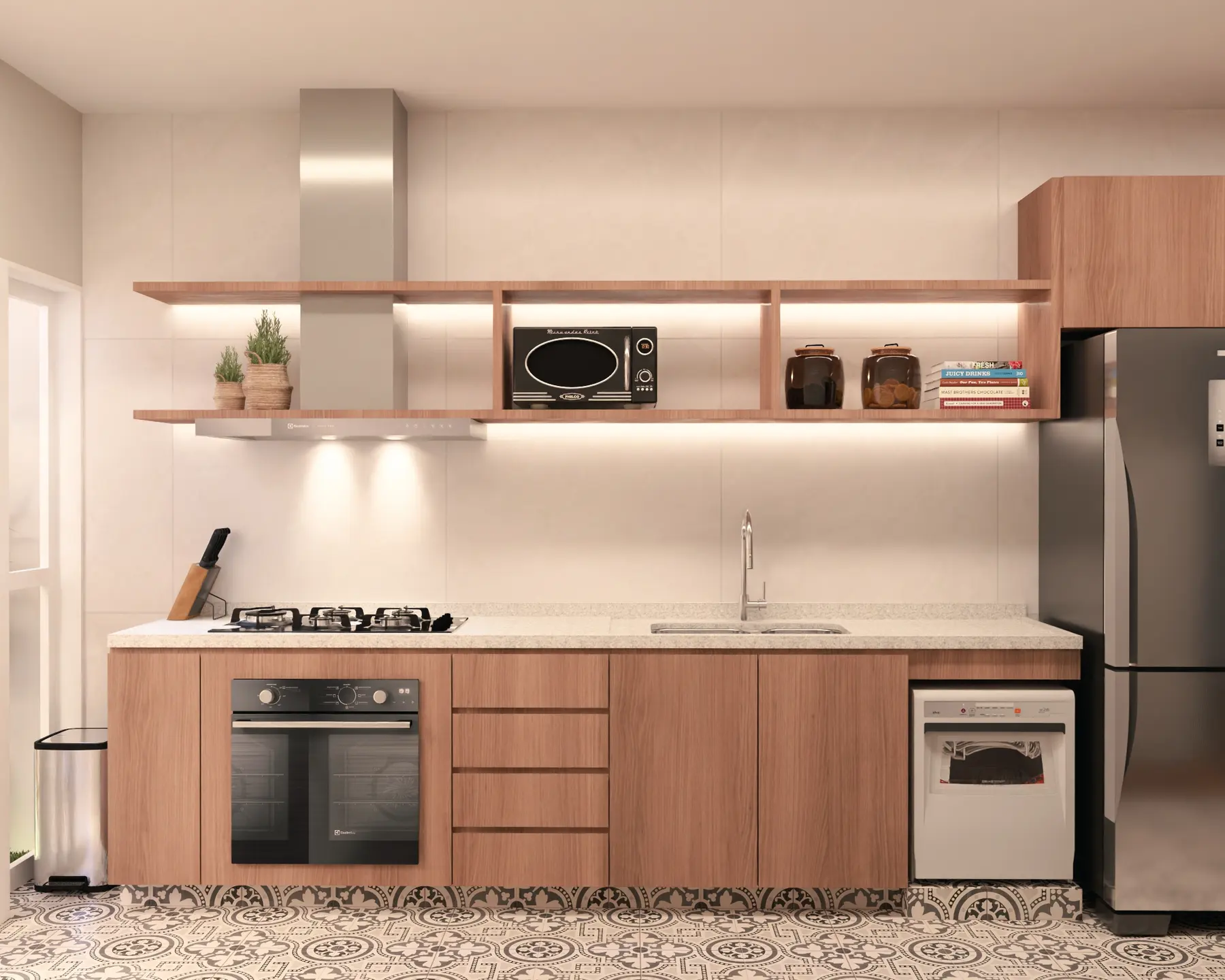 Cozinha · Casa Umuarama, interiores da Lares Arquitetura e Interiores em Uberlândia, MG