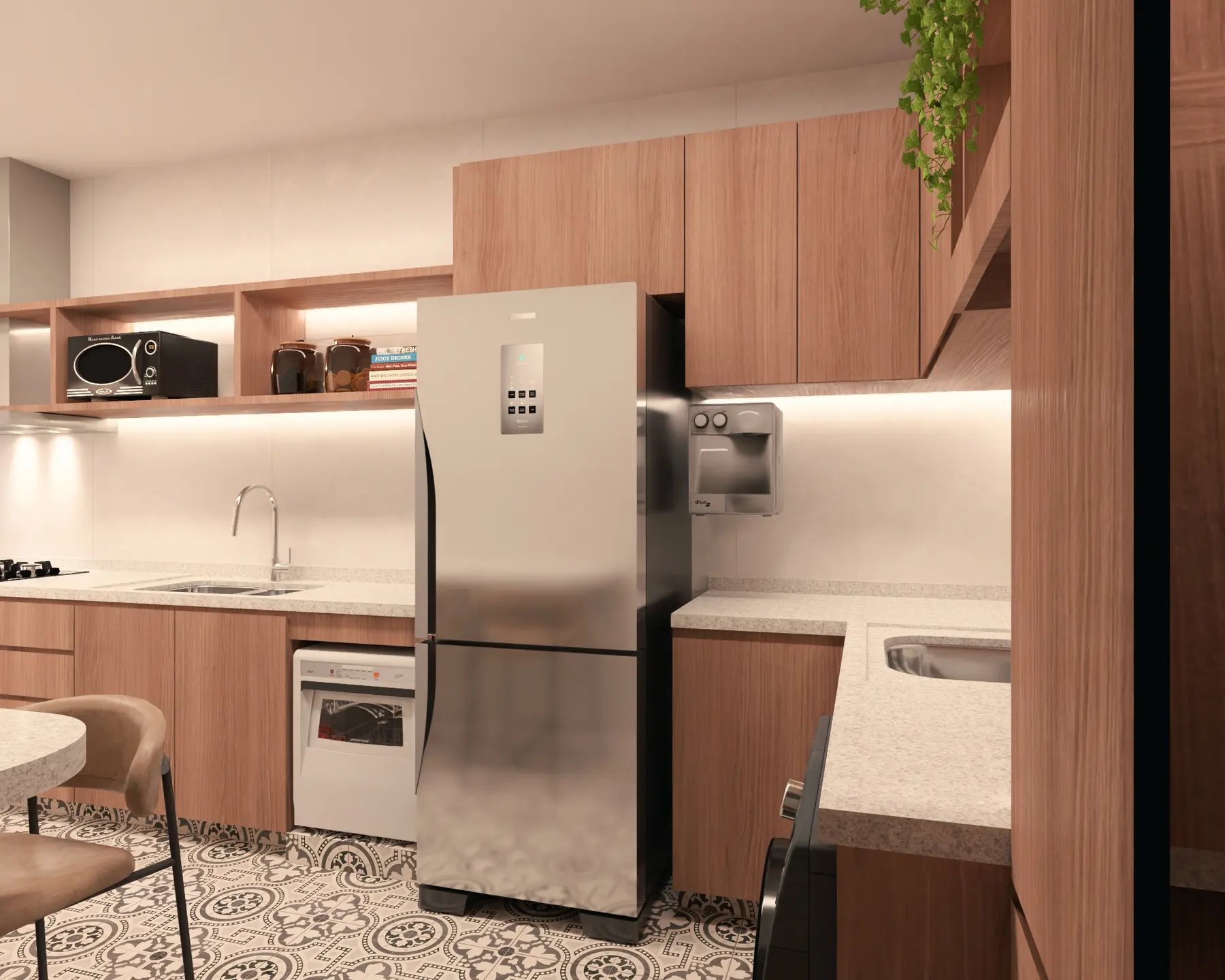 Cozinha · Casa Umuarama, interiores da Lares Arquitetura e Interiores em Uberlândia, MG