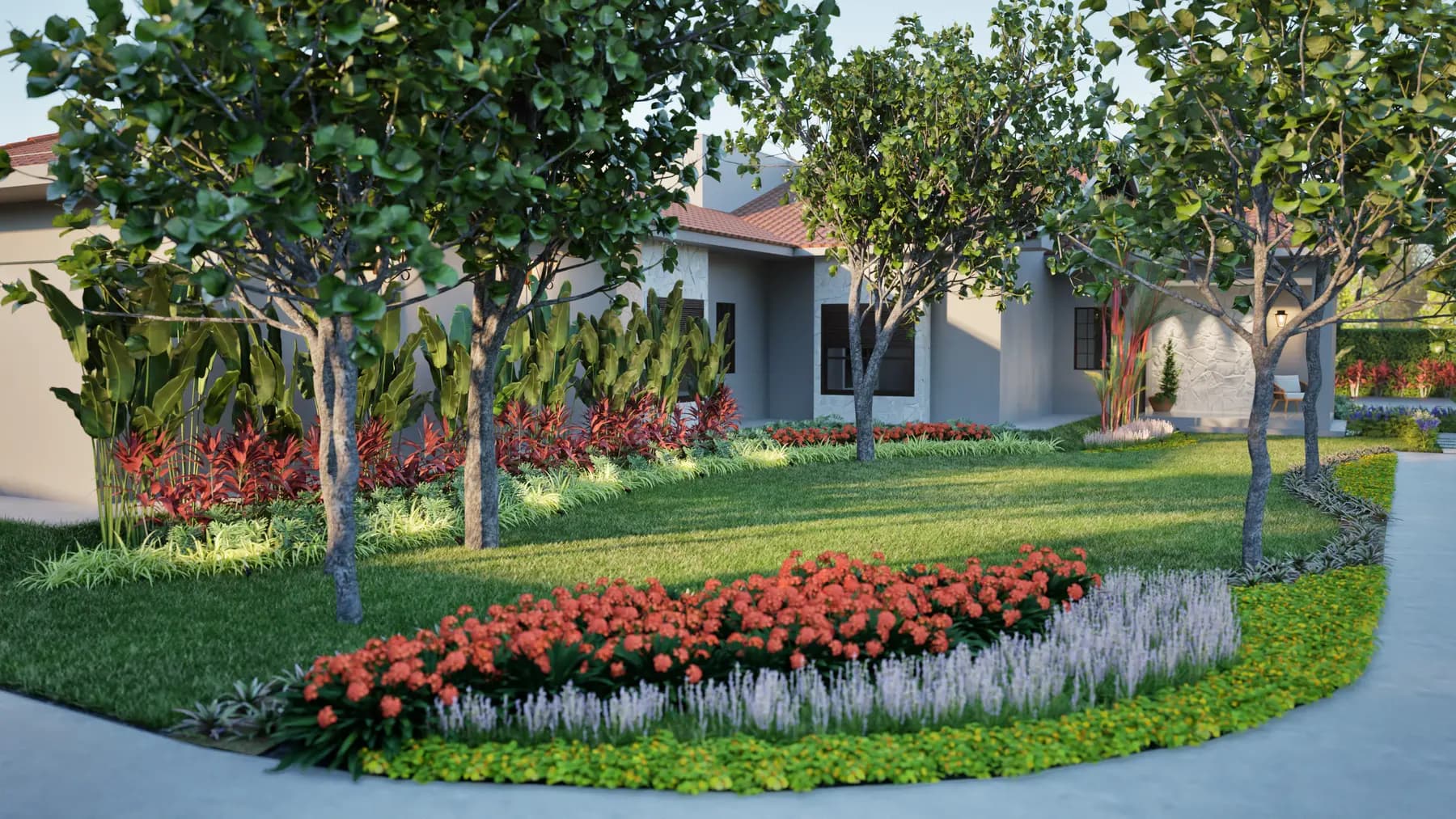 Jardim · Chácara E/M, rural da Lares Arquitetura e Interiores em Uberlândia, MG