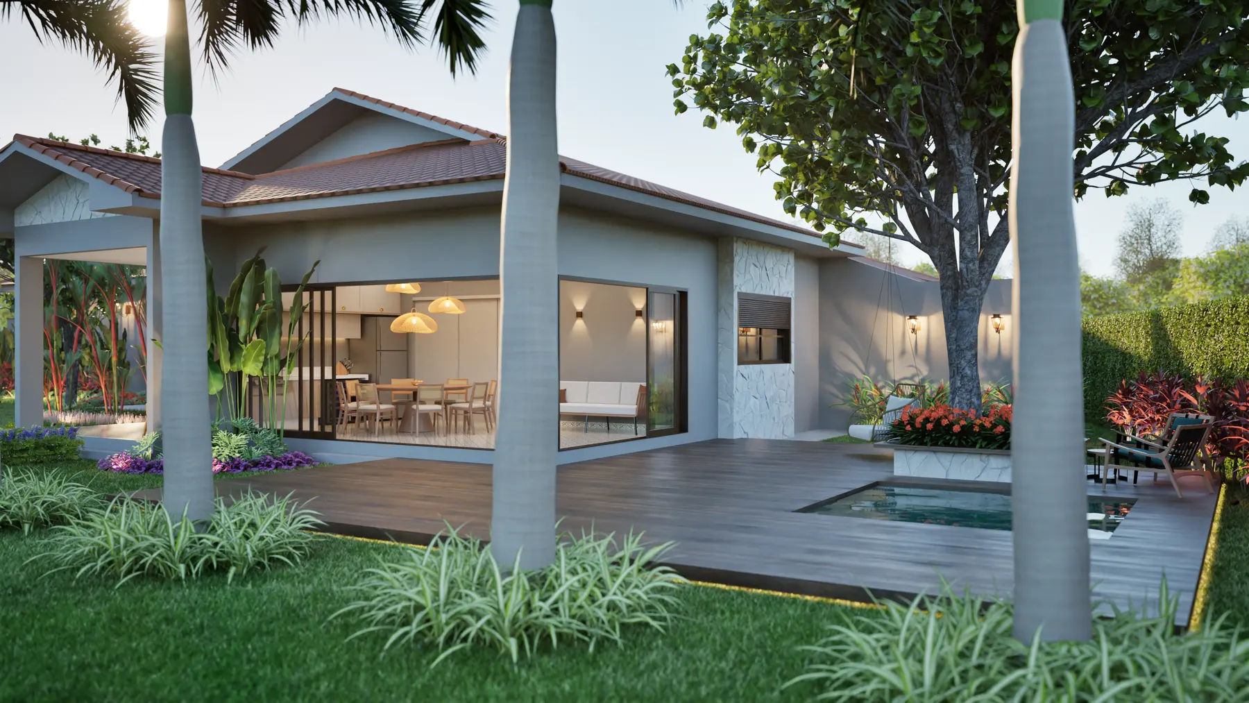 Fachada · Chácara E/M, rural da Lares Arquitetura e Interiores em Uberlândia, MG