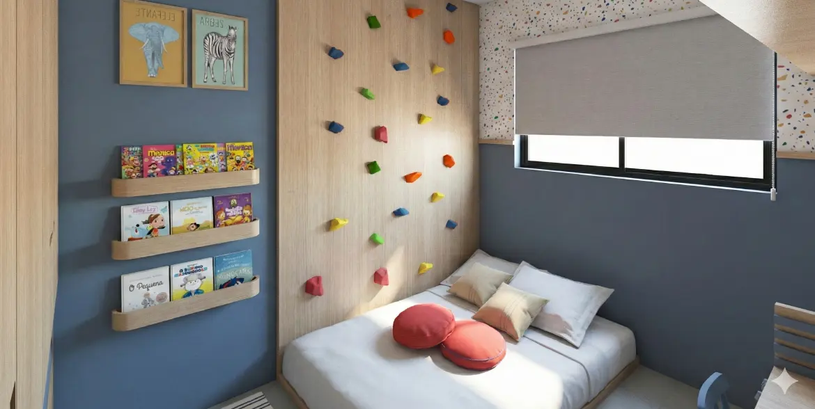 Quarto Benício · Apartamento Dot, interiores da Lares Arquitetura e Interiores em Uberlândia, MG