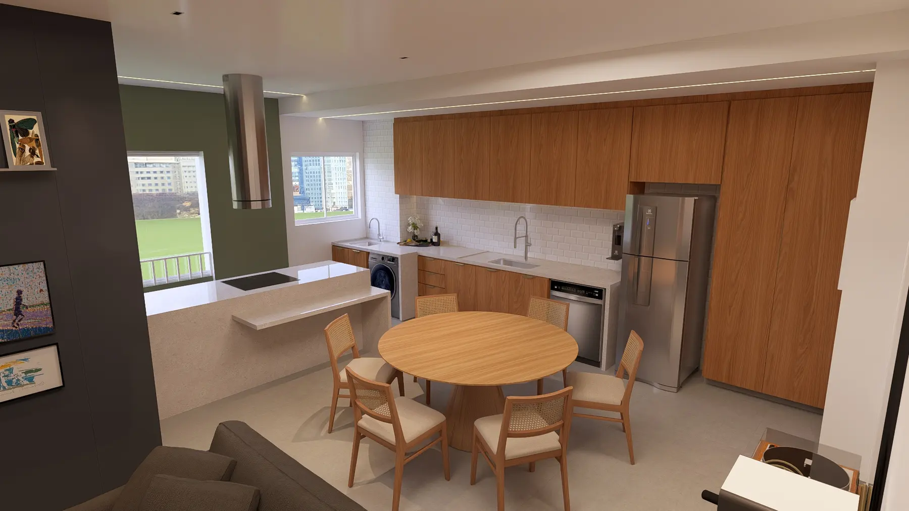 Sala · Apartamento Dot, interiores da Lares Arquitetura e Interiores em Uberlândia, MG