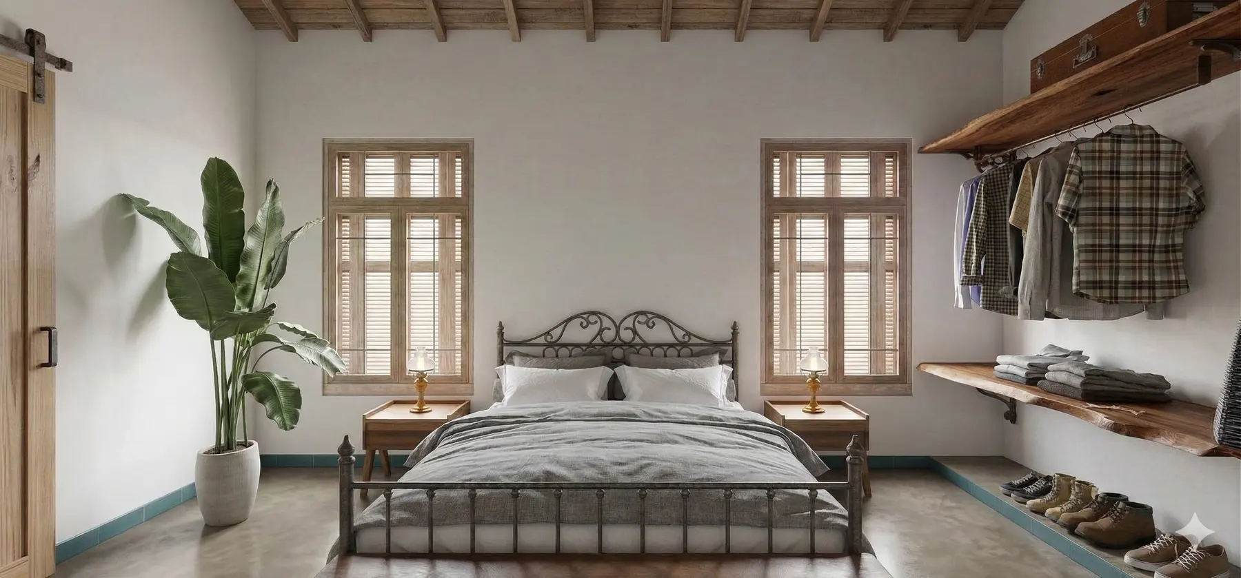 Sede quarto casal · Sede na Serra, rural da Lares Arquitetura e Interiores em Minas Gerais