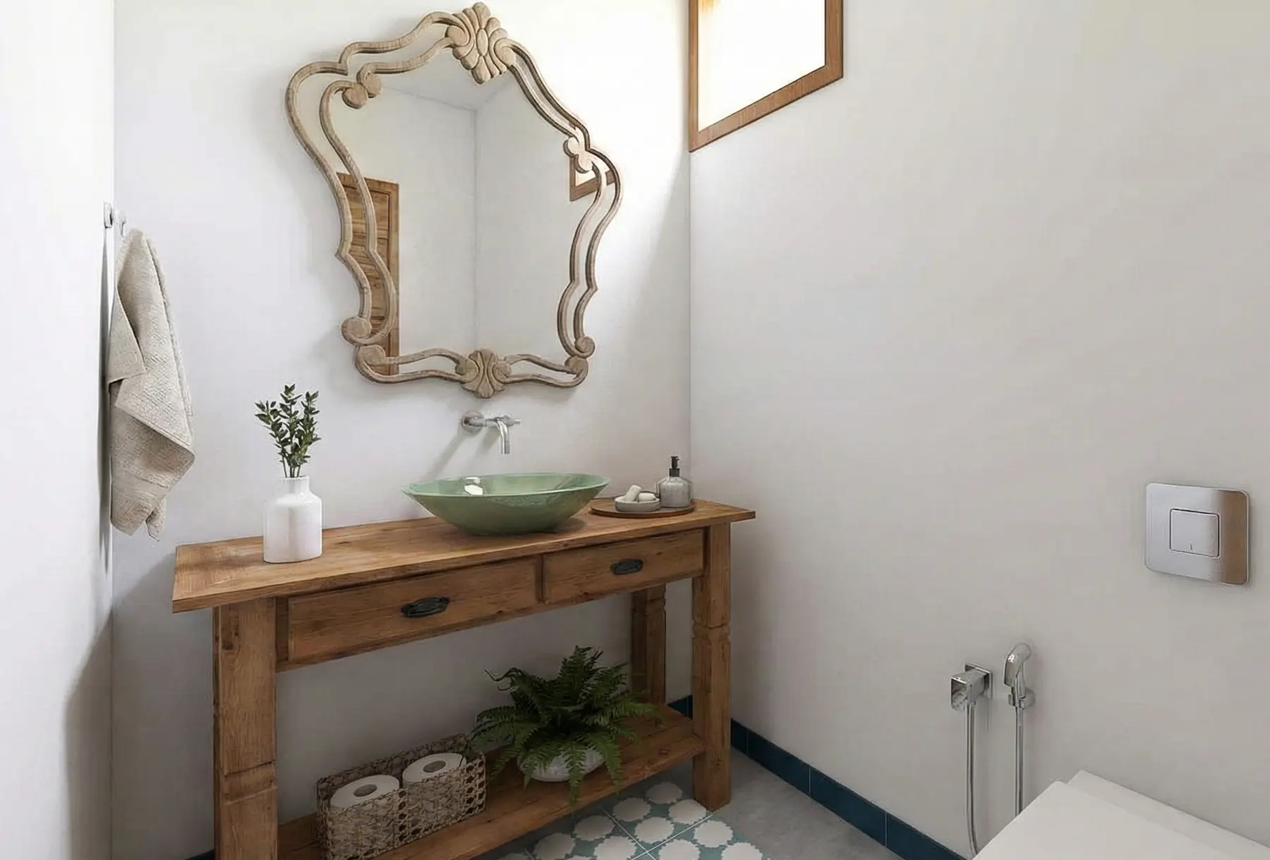 Sede lavabo · Sede na Serra, rural da Lares Arquitetura e Interiores em Minas Gerais
