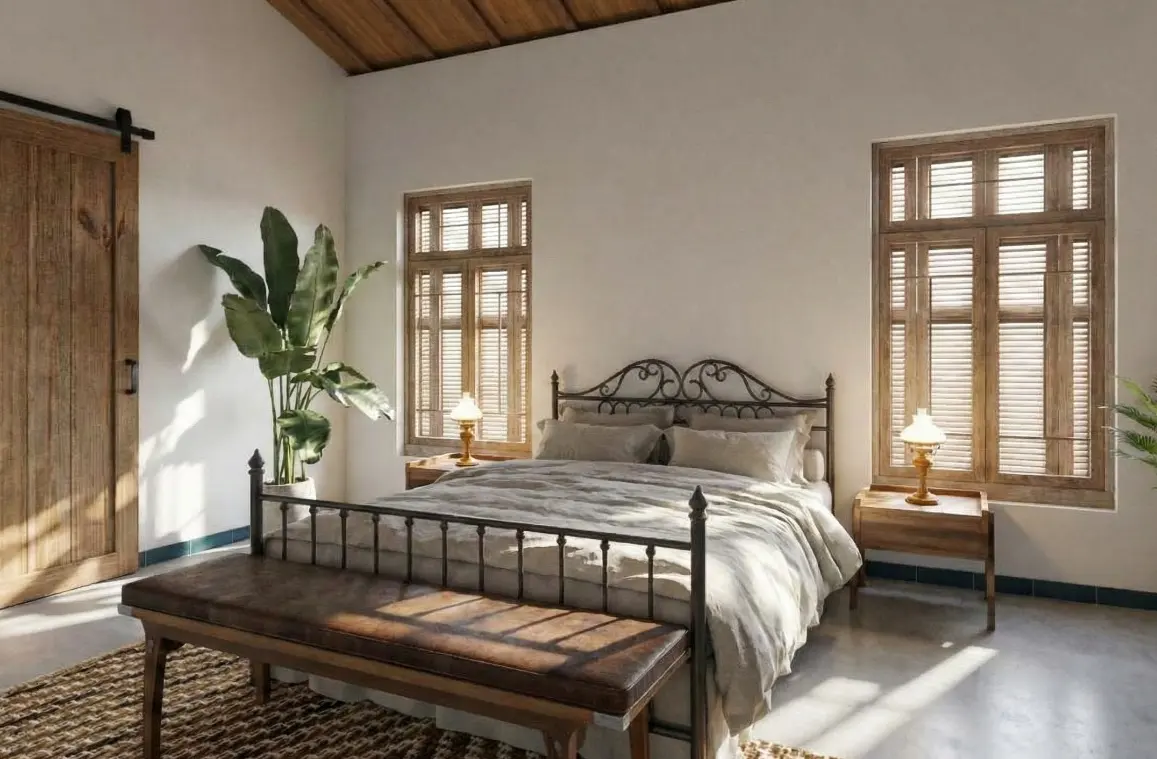 Sede quarto casal · Sede na Serra, rural da Lares Arquitetura e Interiores em Minas Gerais