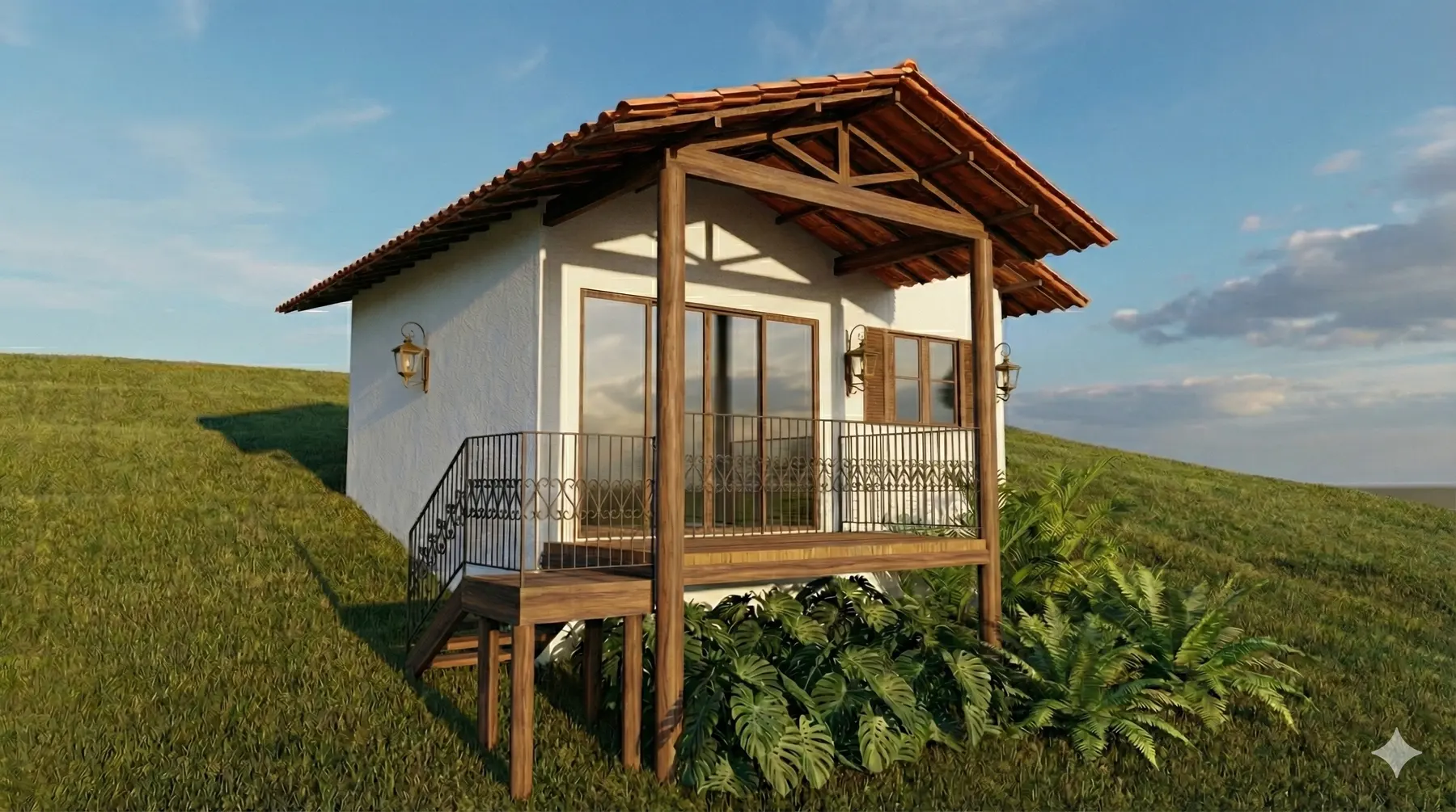 Chalé · Chalés na Serra, rural da Lares Arquitetura e Interiores em Minas Gerais