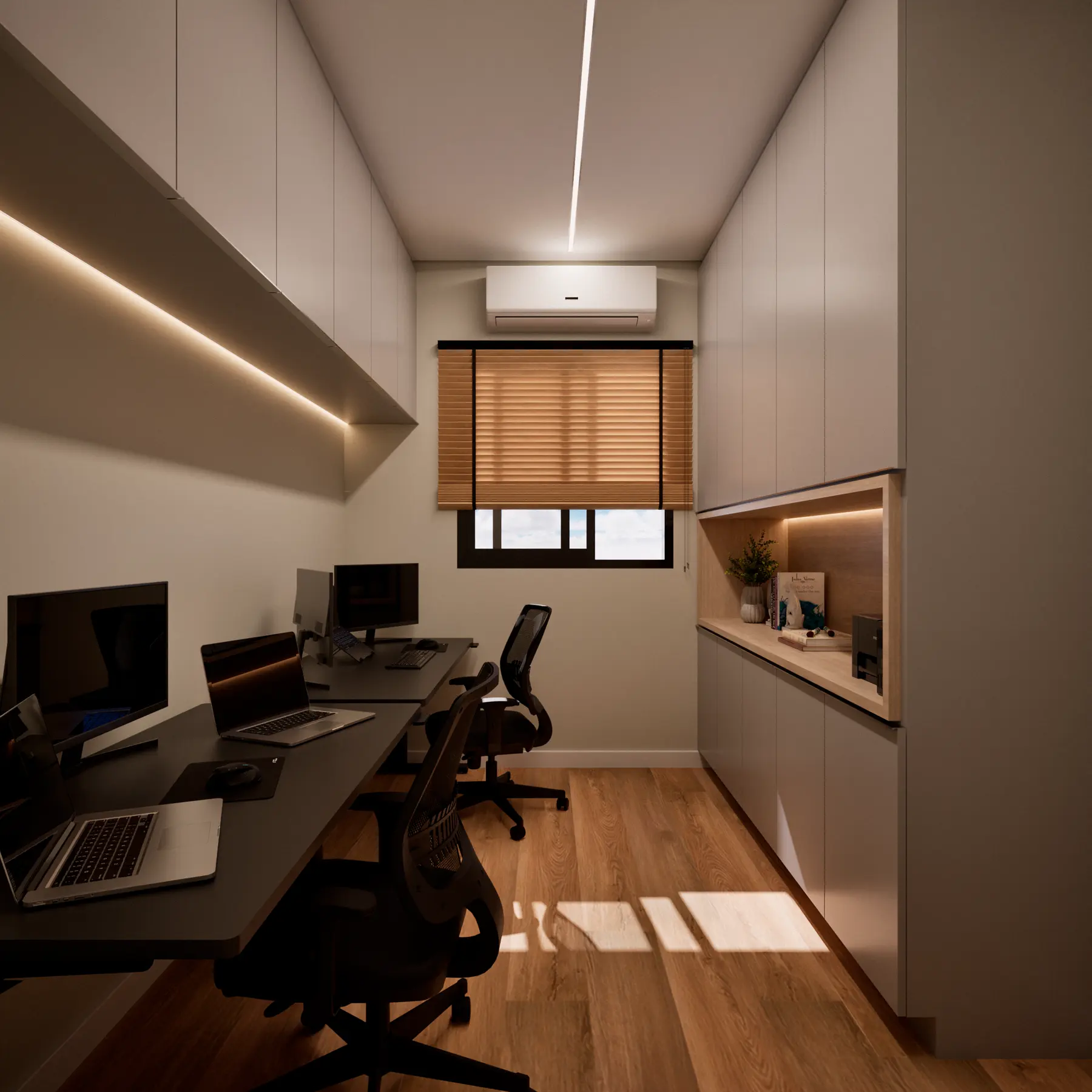 Escritório · Casa Condomínio Esplendido, interiores da Lares Arquitetura e Interiores em Uberlândia, MG