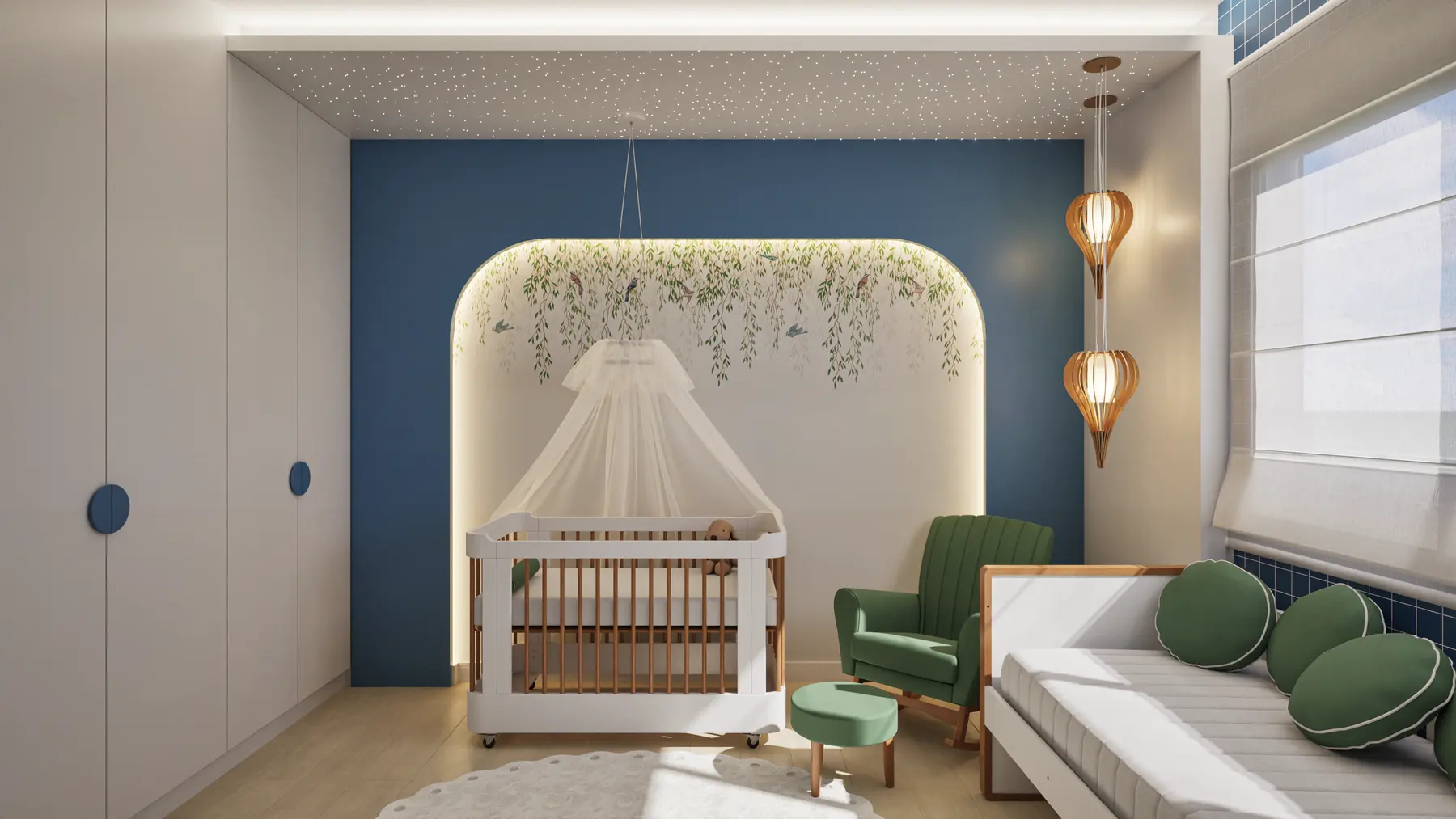 Quarto baby · Casa Condomínio Varanda Sul, residencial da Lares Arquitetura e Interiores em Uberlândia, MG