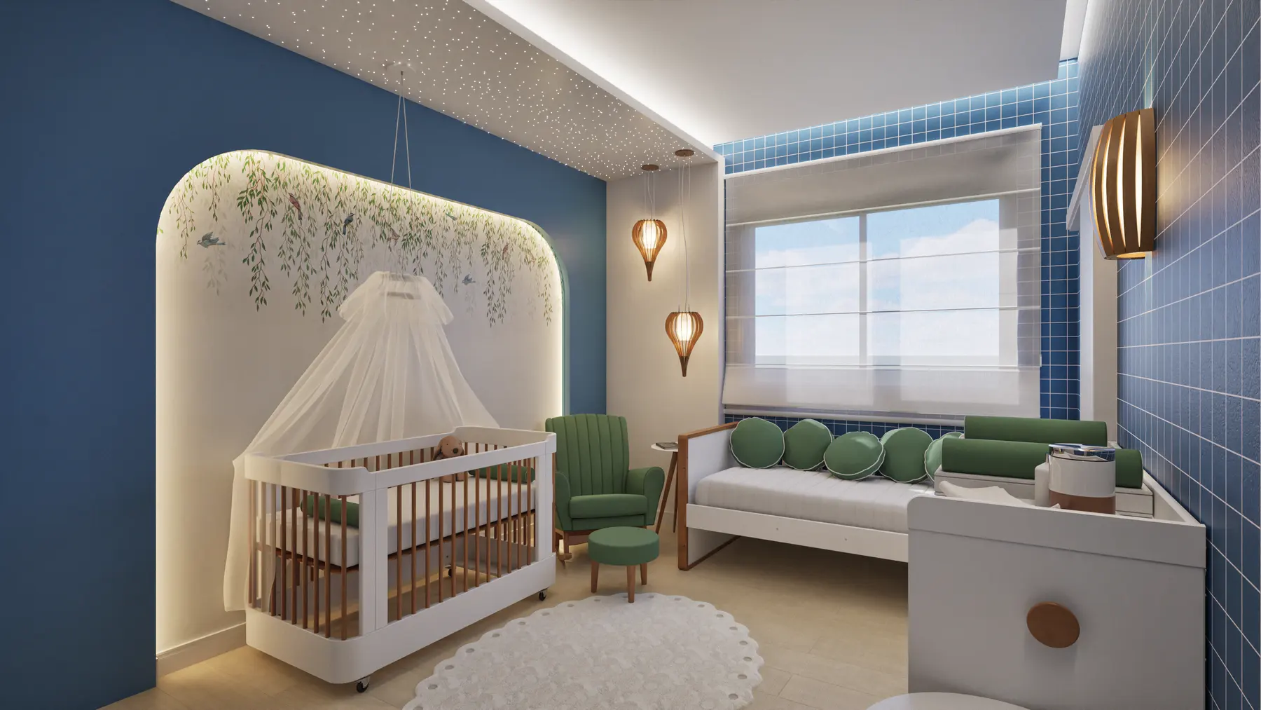 Quarto baby · Casa Condomínio Varanda Sul, residencial da Lares Arquitetura e Interiores em Uberlândia, MG