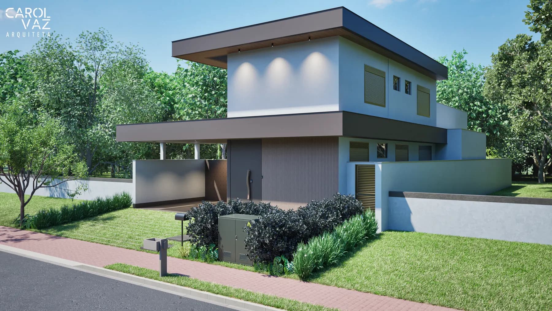 Externas · Casa Condomínio Varanda Sul, residencial da Lares Arquitetura e Interiores em Uberlândia, MG