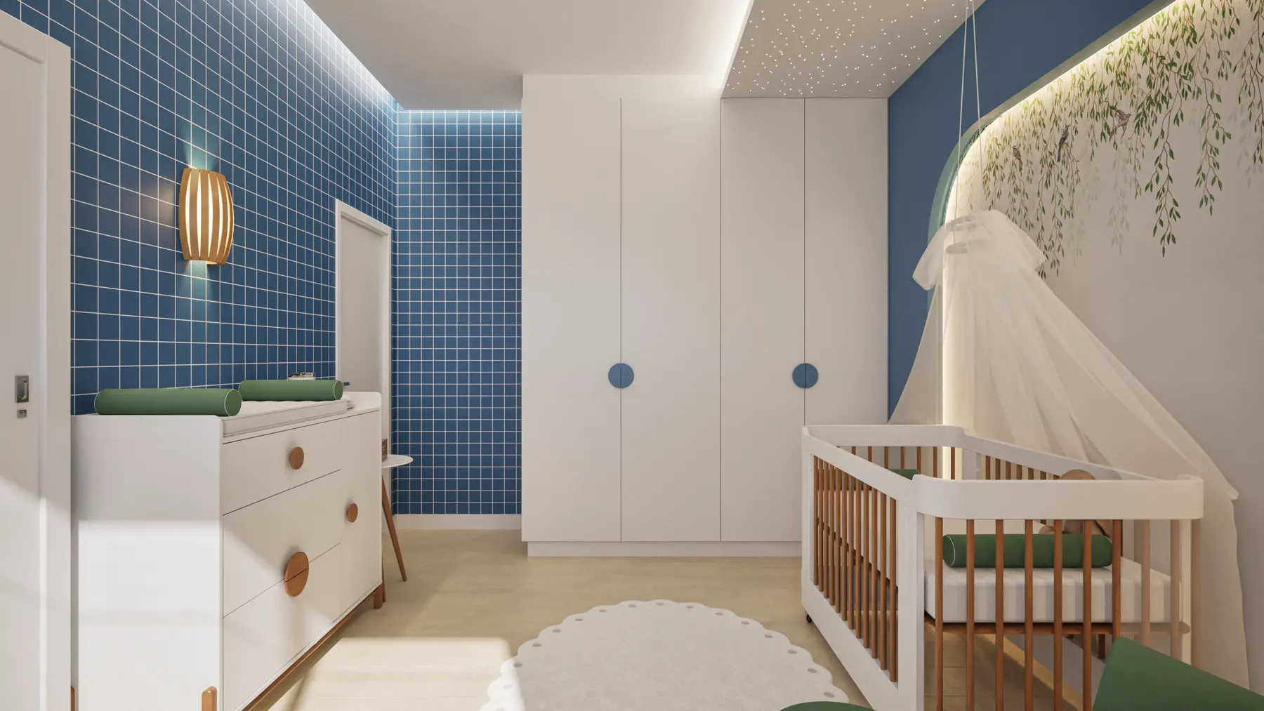 Quarto baby · Casa Condomínio Varanda Sul, residencial da Lares Arquitetura e Interiores em Uberlândia, MG