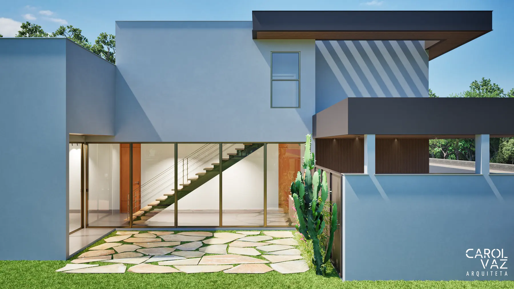 Externas · Casa Condomínio Varanda Sul, residencial da Lares Arquitetura e Interiores em Uberlândia, MG