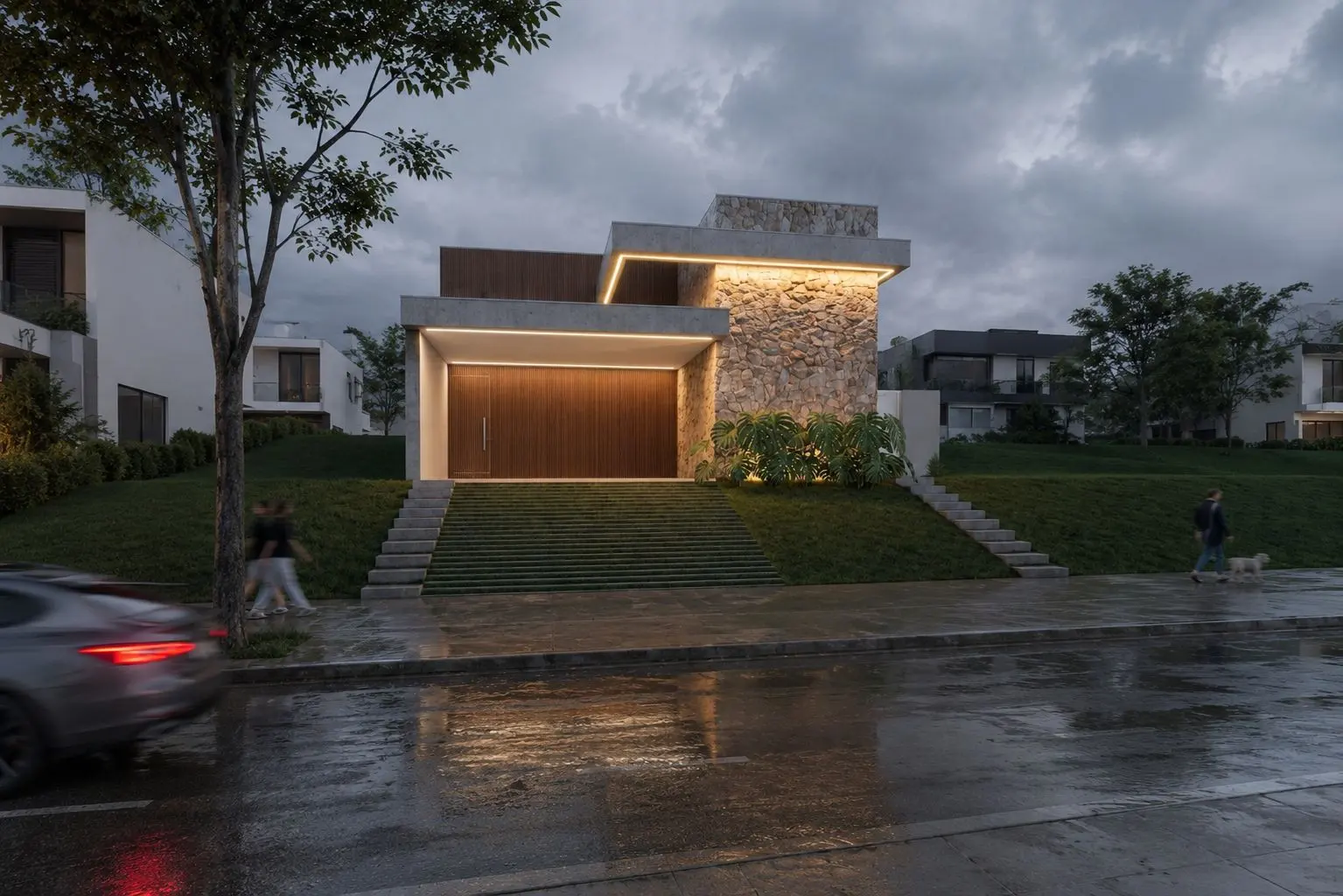Casa Moledo · vista do projeto, projeto da Lares Arquitetura e Interiores em Uberlândia, MG