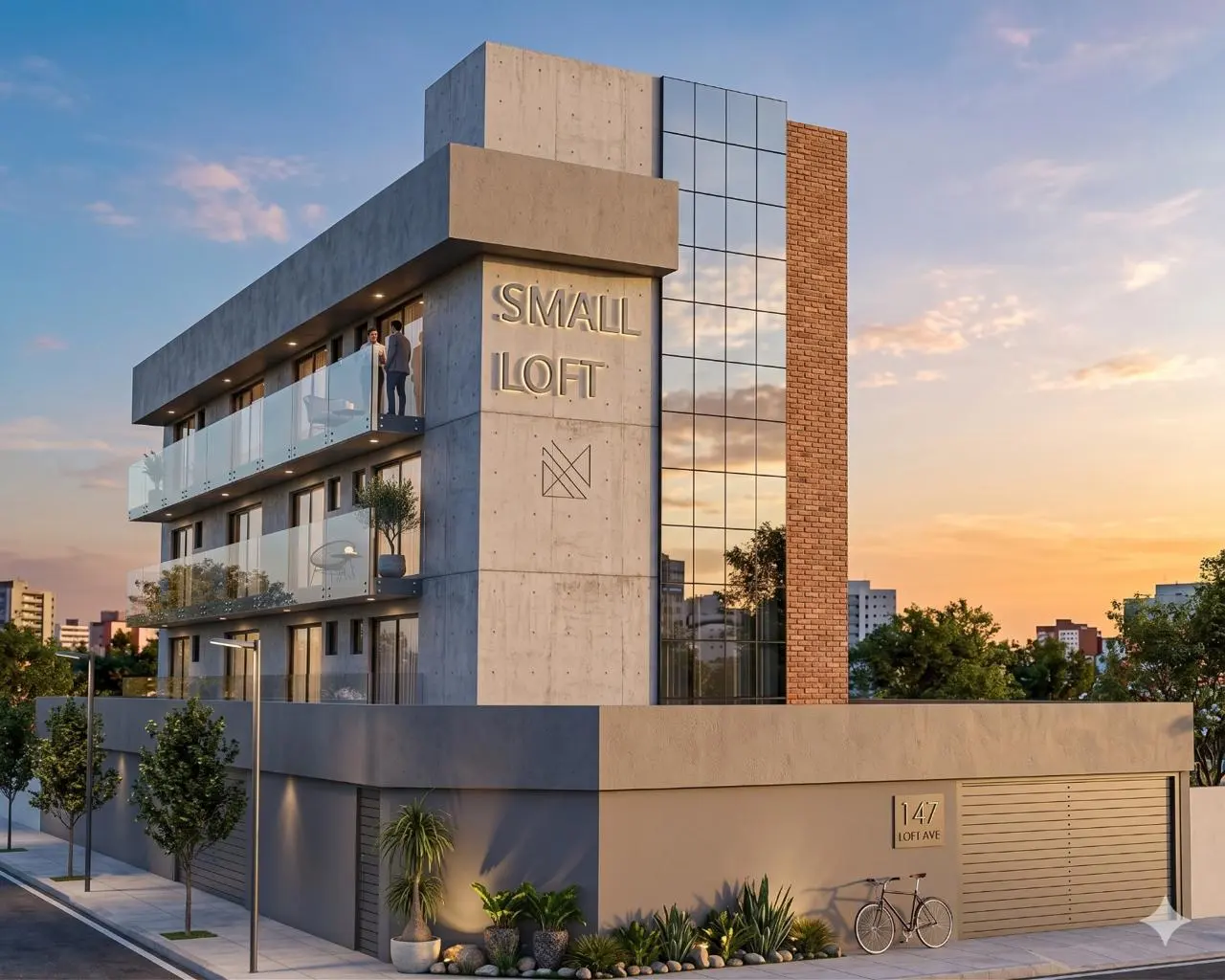 Edifício Small Loft · Fachada, projeto da Lares Arquitetura e Interiores em Uberlândia, MG
