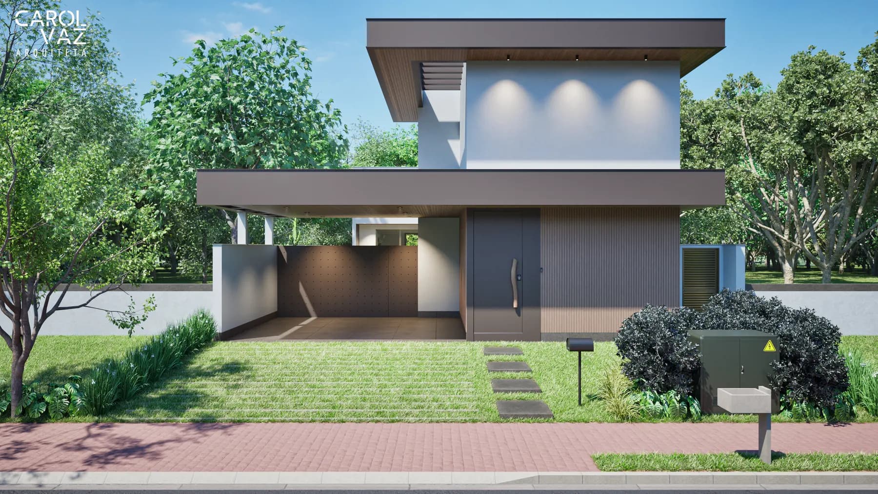 Casa Condomínio Varanda Sul · Externas, projeto da Lares Arquitetura e Interiores em Uberlândia, MG